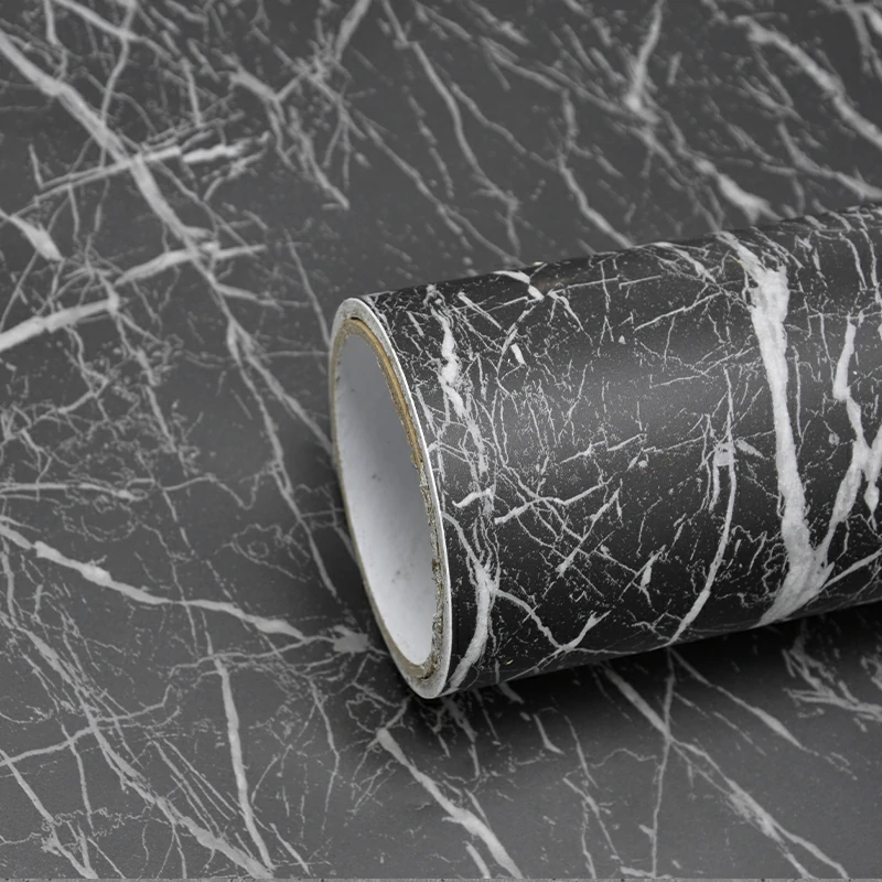 Black Marquina Marble Interior Film – Stone Effect (Model ns804) - Image 3