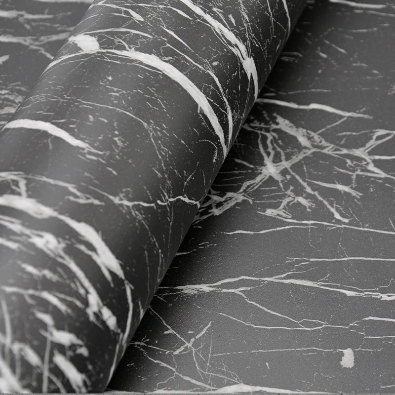 Black Marquina Marble Interior Film – Stone Effect (Model ns804) - Image 2